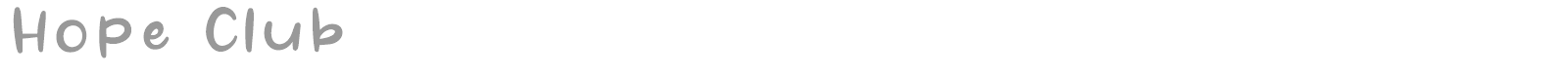 Hope Club font preview